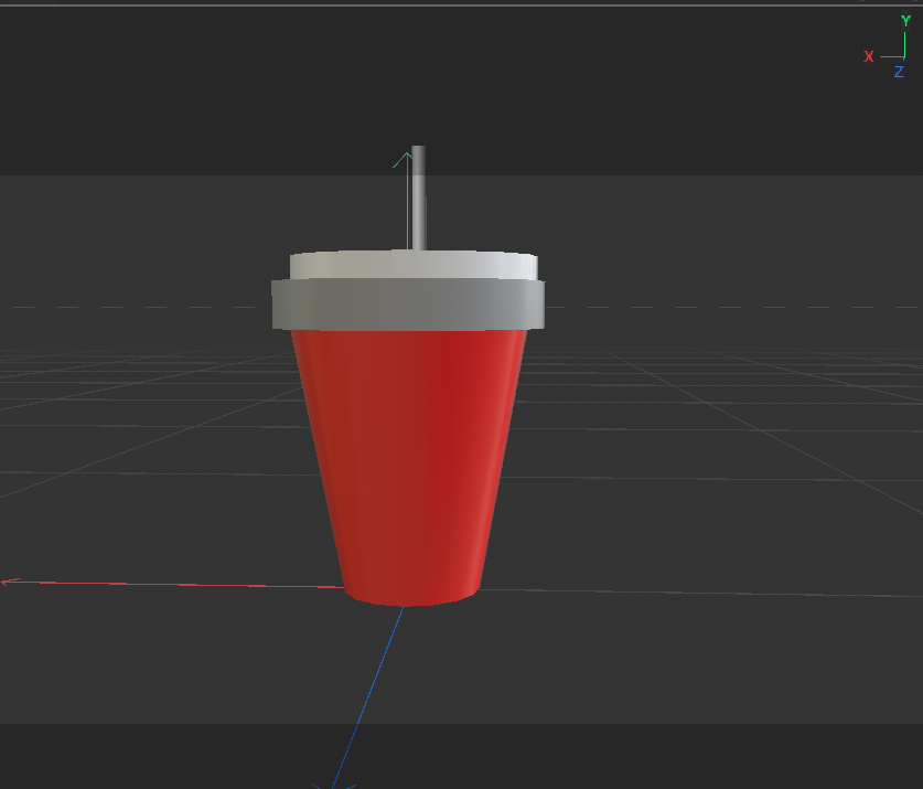 This is the modeling of the milk tea I made. It's just for practice, not for homework.